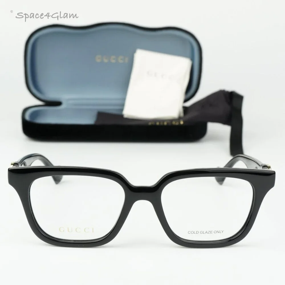 BRAND NEW Gucci GG1536O 001 Black Square Women Eyeglasses GG 1536O - Picture 4 of 11